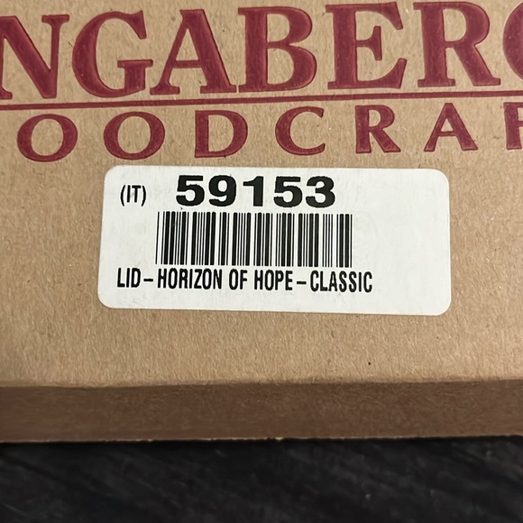 Longaberger Horizon of Hope Long Oval Classic Lid Only - Picture 9 of 9